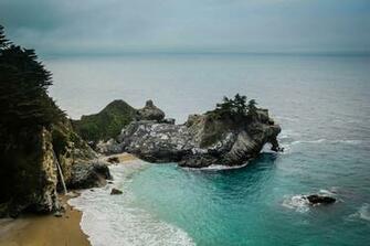 HD Wallpaper Moody Sky Over Mcway Cove In Big Sur