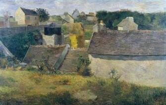 Wallpaper Paul Gauguin Picture Landscape Roof The City