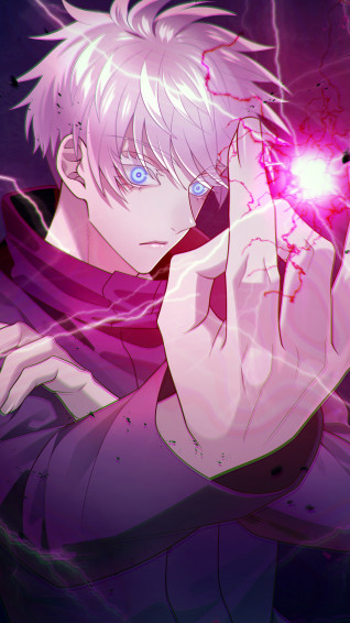 Satoru Gojo Hollow Purple Wallpaper iPhone Phone 4k 6010e