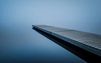 Finland Pier Fog HD Wallpaper