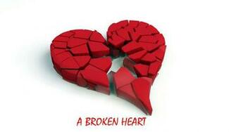 A Broken Heart Love 3d Wallpaper HD Rocks