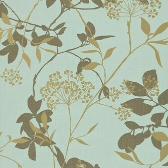 Harlequin Fusion Wallpaper Aqua Gold Coffee