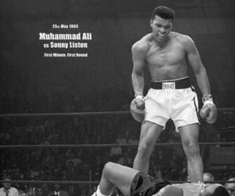 Boxing Muhammad Ali Boxers Punch Sonny Liston Wallpaper