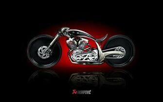 Wallpaper Custom Akrapovic Bikes Chopper Bike