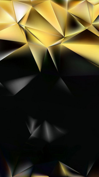 Golden Polygon Wallpaper