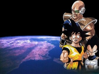 Goku Vegeta And Nappa Dbz Ram Wallpaper