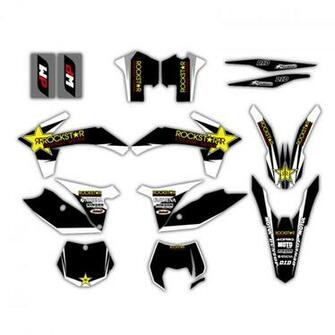 Star New Team Graphics With Matching Background Sticker For Ktm