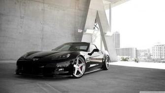 Black Chevrolet Corvette Z06 4k HD Desktop Wallpaper For