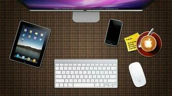 Theme Bin Archive Apple Desk HD Wallpaper