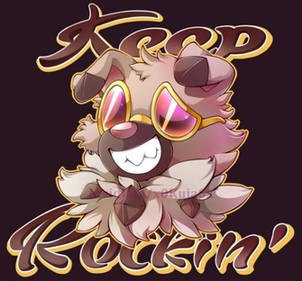 Rockruff Design Keep Rockin By Invidiata