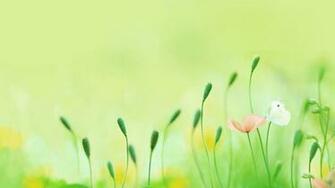 Green Flowers Wallpaper