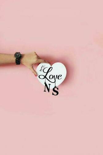 Ns Alphabet Love Smiley Wallpaper Lettering