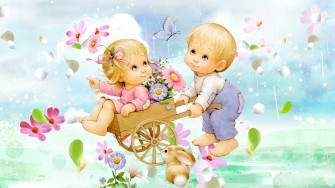 Cute Cartoon Background Wallpaper
