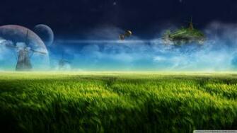 Gorillaz Wallpaper Windmill Floating Island And
