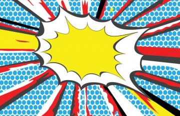 Bang Pop Art Wallpaper Retro Design Muralswallpaper