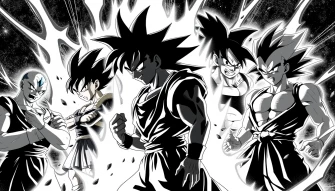 Dragon Ball Z Black And White Wallpaper