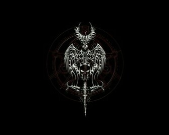 Symbol Of Death Dark Gothic HD Wallpaper