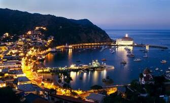 Mountains California Santa Catalina Island Lights 5k