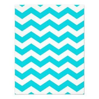 White Zig Zag Invitation X Card