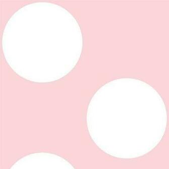 Wallcandy Arts Wallpaper Polka Dot Pink And White