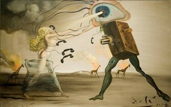 Salvador Dali Art Drawing Eye Safe Girl Phone