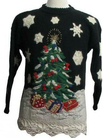 Womens Soon To Be Prize Winning Ugly Christmas Sweater Petite