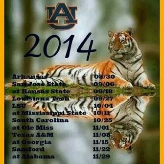 Auburn Football Schedule Wde Auburnfootball Sec Tigerpride