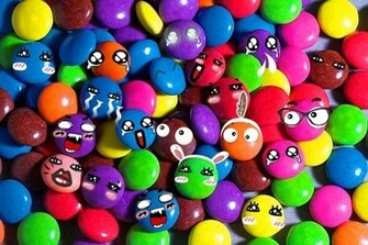 Cute Smarties Wallpaper Colorful