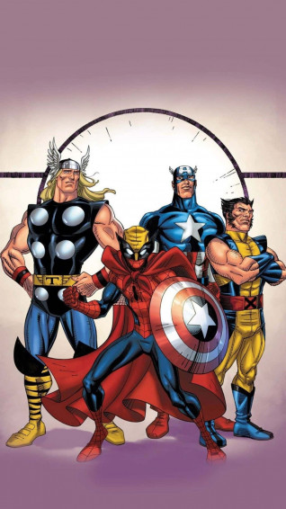 Android Marvel S Avengers Comic Poster Spiderman Thor Wallpaper