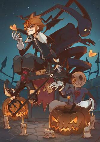 Happy Halloween By Engerklaux Kingdom Hearts