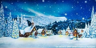 Christmas Village 1b Backdrop Code Ch 001b Theme