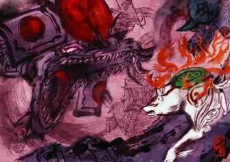 Okami Amaterasu Wallpaper