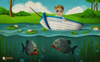 Wallpaper Fishing Piranha Nature Natalia