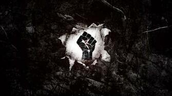Fist Black Wallpaper