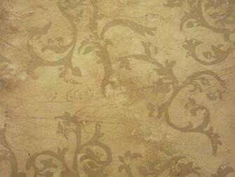 Screen Printed Design On Paper Applied To Wall Or Ceiling