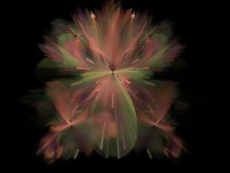 Pink And Green Fuzzy Image Wallpaper