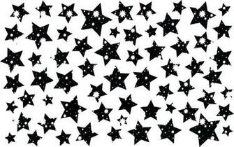 Artistic Stars Art Black And White Vector