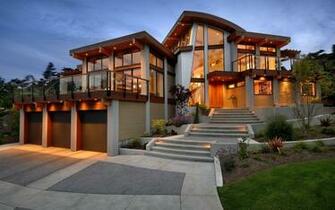 Modern Luxury House Desktop HD Wallpaper
