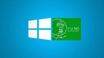 Funny Green Windows Meme Desktop Wallpaper