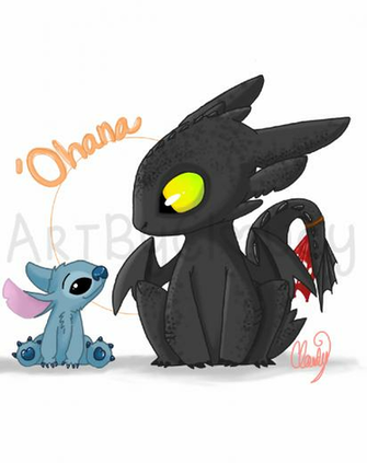 Stitch And Toothless By Emochicklette04