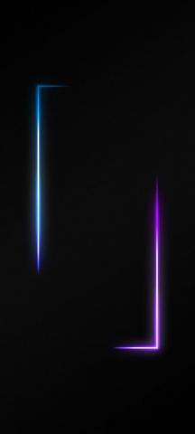 Border Amoled Black Neon Wallpaper