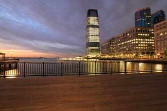 The U S Jersey City Nj Usa New Night Orange