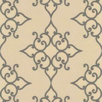 Gold Crepe Moroccan Medallion Sebastian Decorline Wallpaper