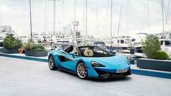 Mclaren 570s Spider Blue UHD 4k Wallpaper