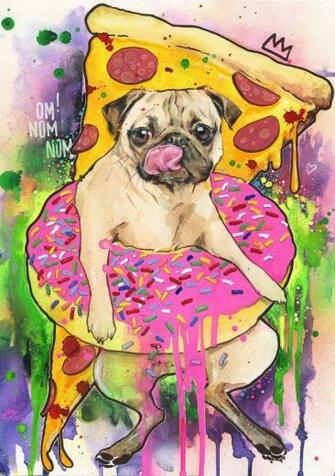 Doug The Pug By Lora Zombie Deviantart