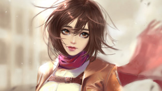 Mikasa Ackerman Attack On Titan 4k Phone iPhone Wallpaper 3361a