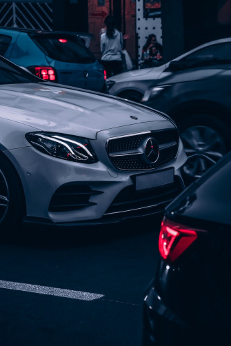 Black Mercedes Benz C Class Photo Car Image