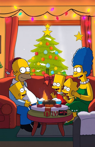 Simpsons Christmas Wallpaper