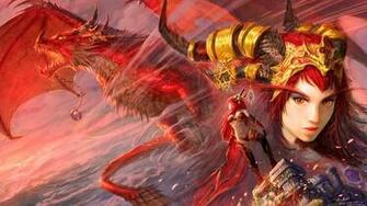HD Wallpaper Woman And Dragon Artwork Alexstrasza World Of