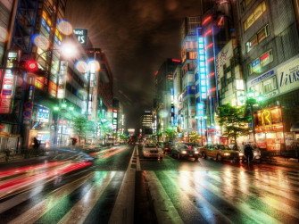Tokyo Street Scene Wallpaper In Resolution